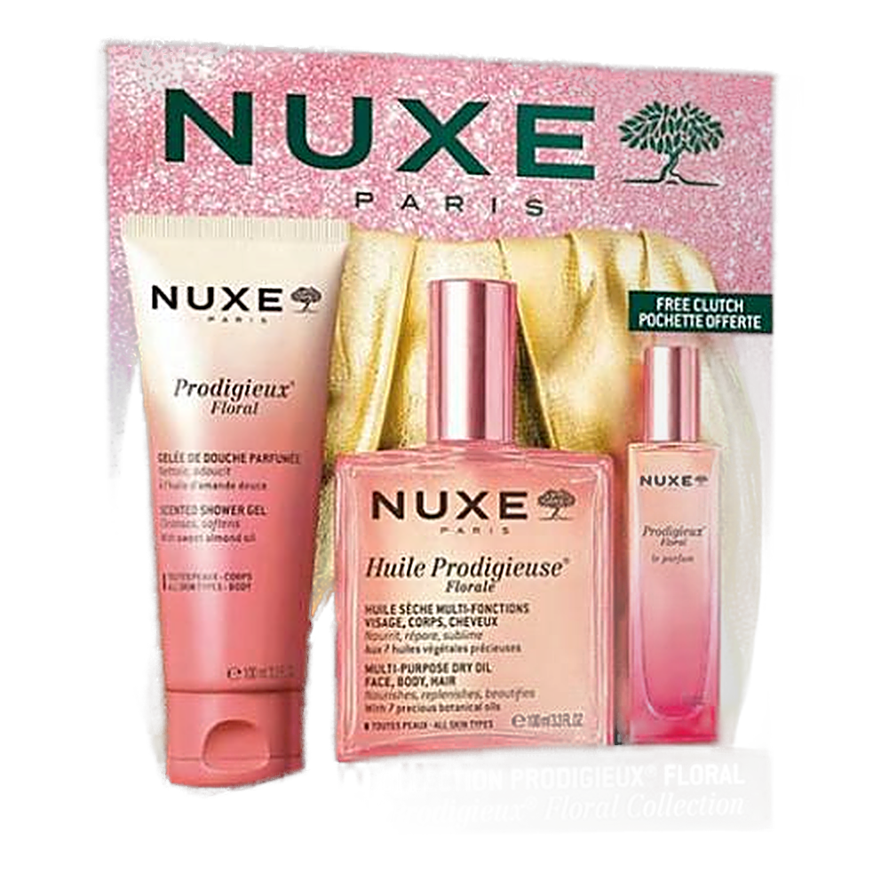 Nuxe The Prodigieux® Floral Collection Christmas Gift Set (3 Products + Gold Pouch)