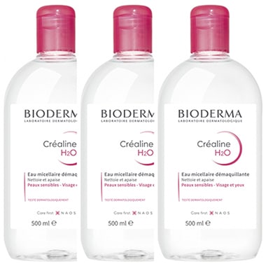 【BIODERMA】 CREALINE H2O 500ml <16.9 fl oz> 3pc