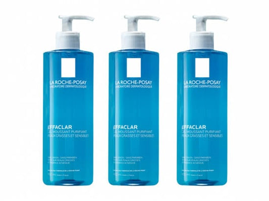 【LA ROCHE POSAY】EFFACLAR GEL MOUSSANT PURIFIANT SANS SAVON 400ml <13.53 fl oz> 3pc