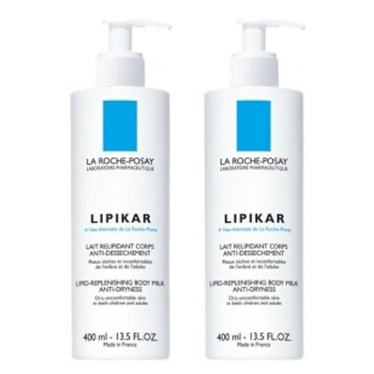 【LA ROCHE POSAY】LIPIKAR LAIT RELIPIDANT CORPS ANTI-DESSECHEMET 400ml <13.53 fl oz> 2pc