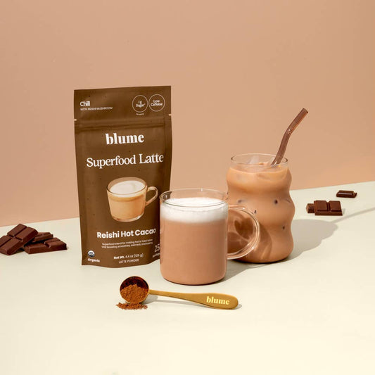 【blume】スーパーフード ラテ　霊芝 ホットカカオ
