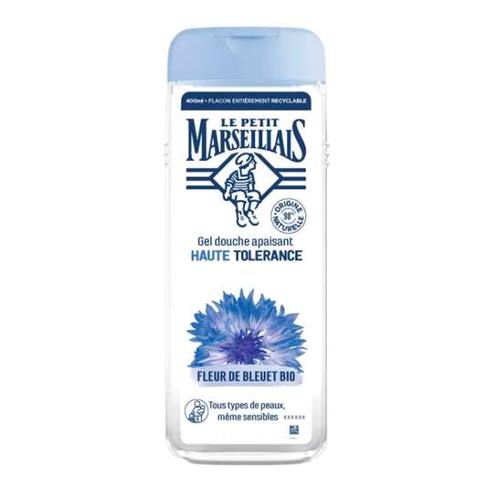 【Le Petit Marseillais】High Tolerance Soothing Shower Gel with Cornflower Organic 400 mL <13.53 fl oz>