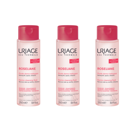 【URIAGE】ROSELIANE FLUIDE DERMO NETTOYANT 250ml <8.4 fl oz>  3pc set