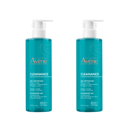 【Avène】Gel Nettoyant Cleanance 400 mL <13,5 fl oz> ensemble de 2 pièces