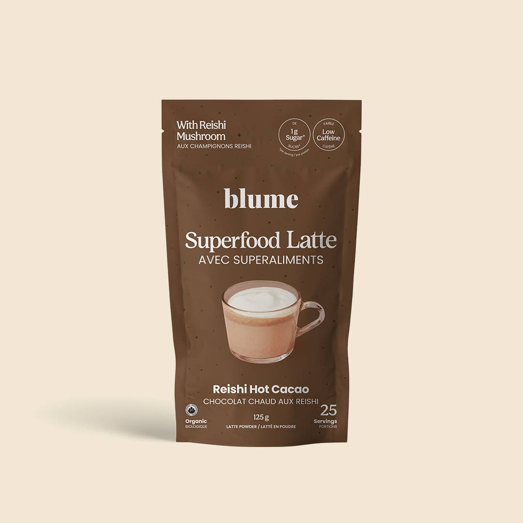 【blume】スーパーフード ラテ　霊芝 ホットカカオ