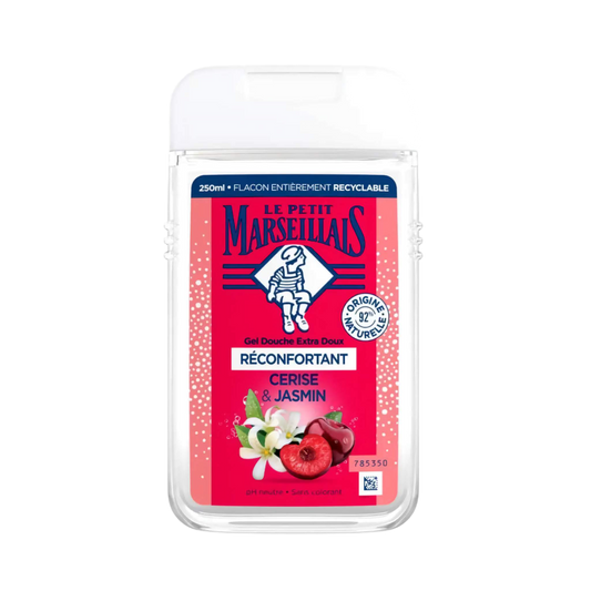 【Le Petit Marseillais】Extra Gentle Recomforting Shower Gel Cherry & Jasmine 250 mL <8.5 fl oz>