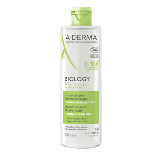 【A-DERMA】Biology Micellar Water Dermatological Hydra-Cleansing 400 mL <13.5 fl oz>