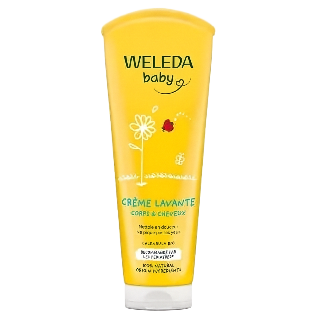【Weleda】Gel lavant corps et shampooing bébé au calendula 200 mL <6.8 fl oz>