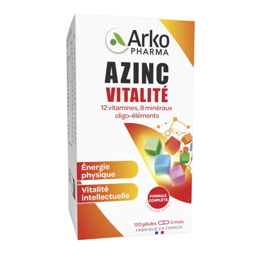 【Arkopharma】Azinc Vitality 120 Capsules