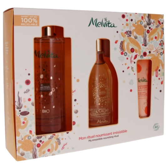 【Melvita】Mon Ensemble Irrésistible de Rituels Nourrissants (3 Produits)