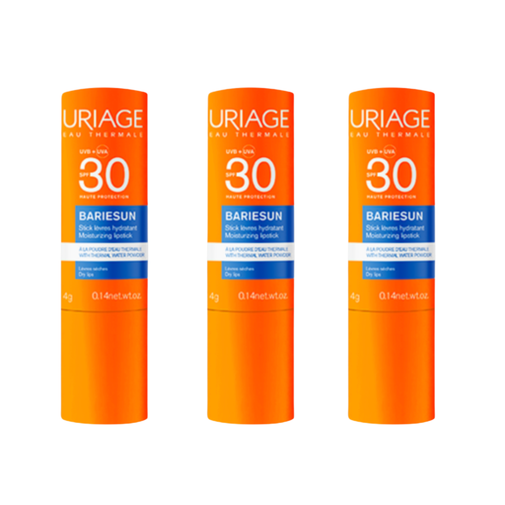 【Uriage】Bariésun 防晒润唇膏 SPF30 4 g <0.14 oz> 3支装套装