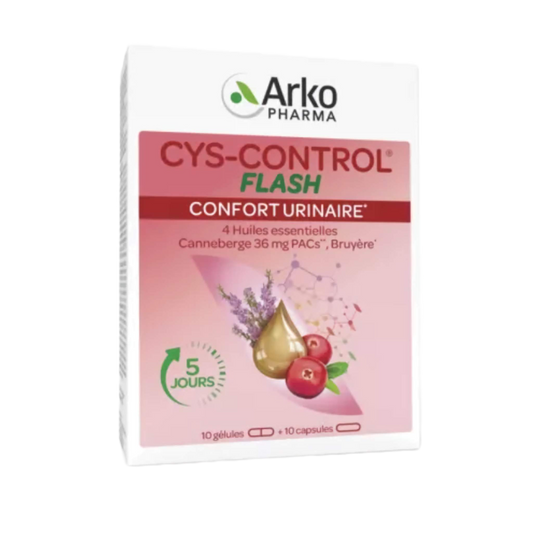 【Arkopharma】Cys-Control Flash 20 Capsules