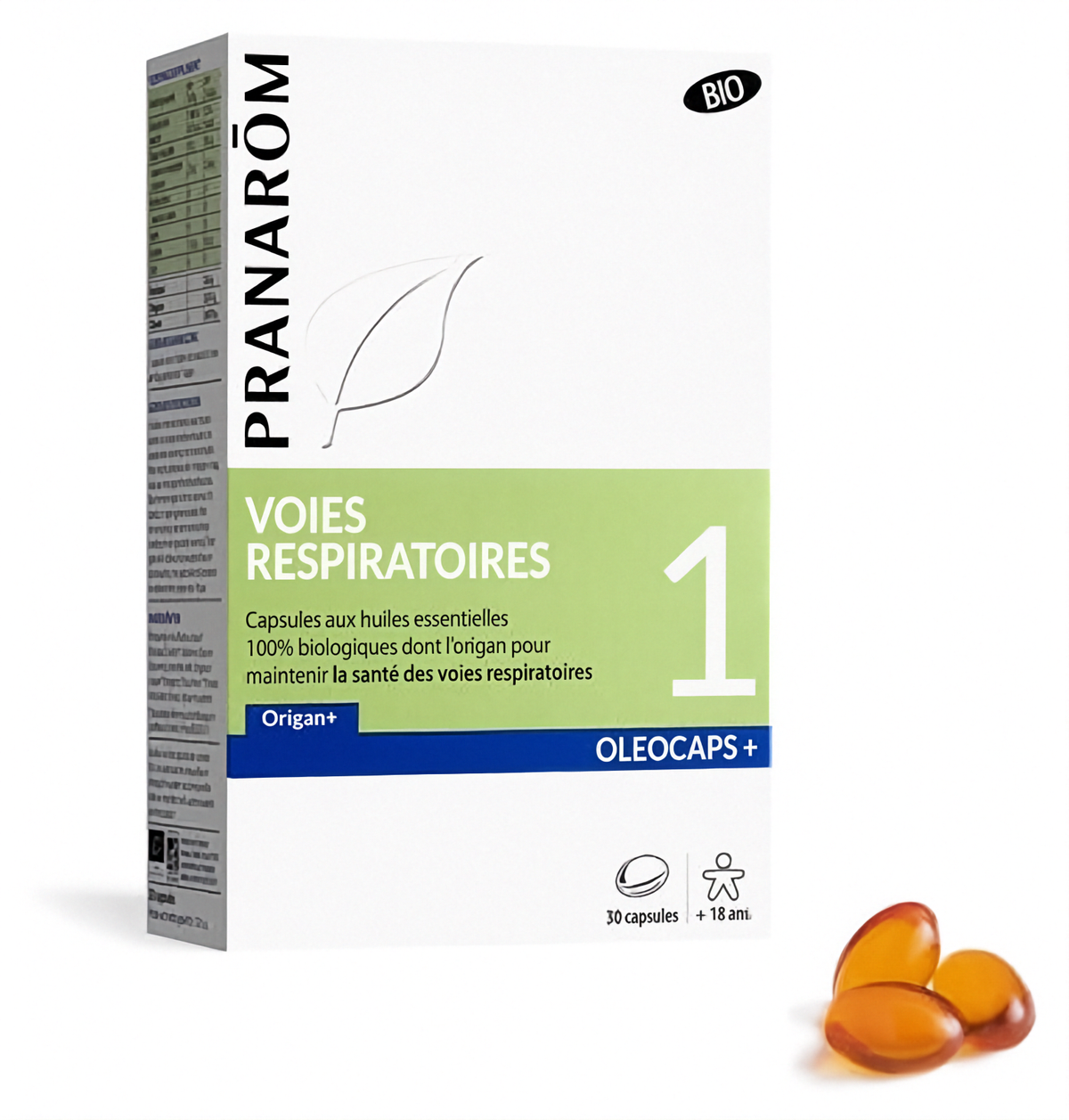 Pranarôm Oleocaps+ 1 Respiratory Tract Organic 30 Capsules