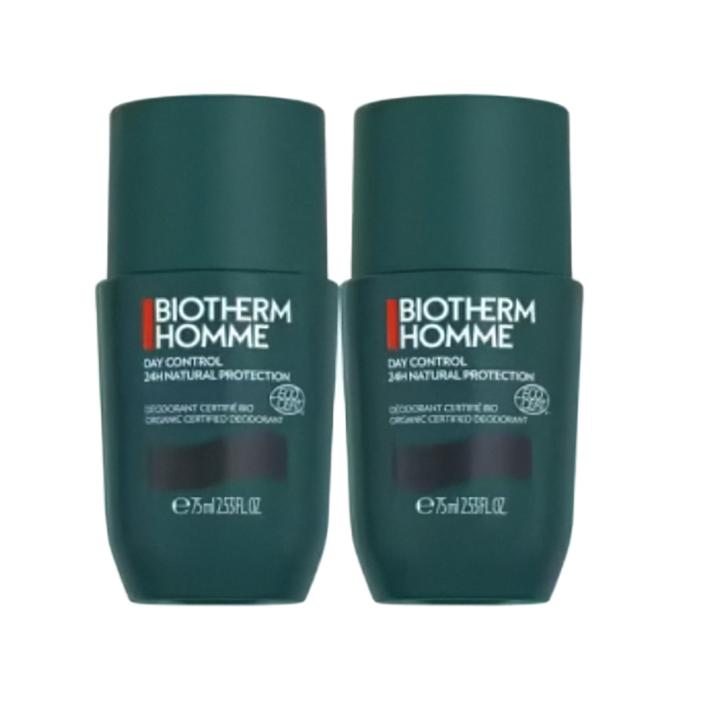 【Biotherm】男士滾珠除臭劑 24小時控油天然保護 75 mL <2.5 fl oz> 2件組