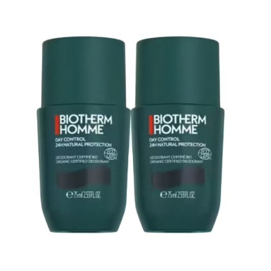 【Biotherm】男士滾珠除臭劑 24小時控油天然保護 75 mL <2.5 fl oz> 2件組