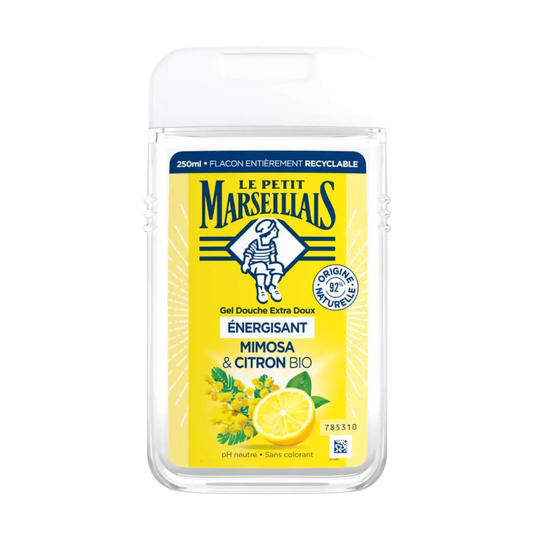 【Le Petit Marseillais】Extra Gentle Shower Gel Mimosa & Lemon Organic 250 mL <8.5 fl oz>