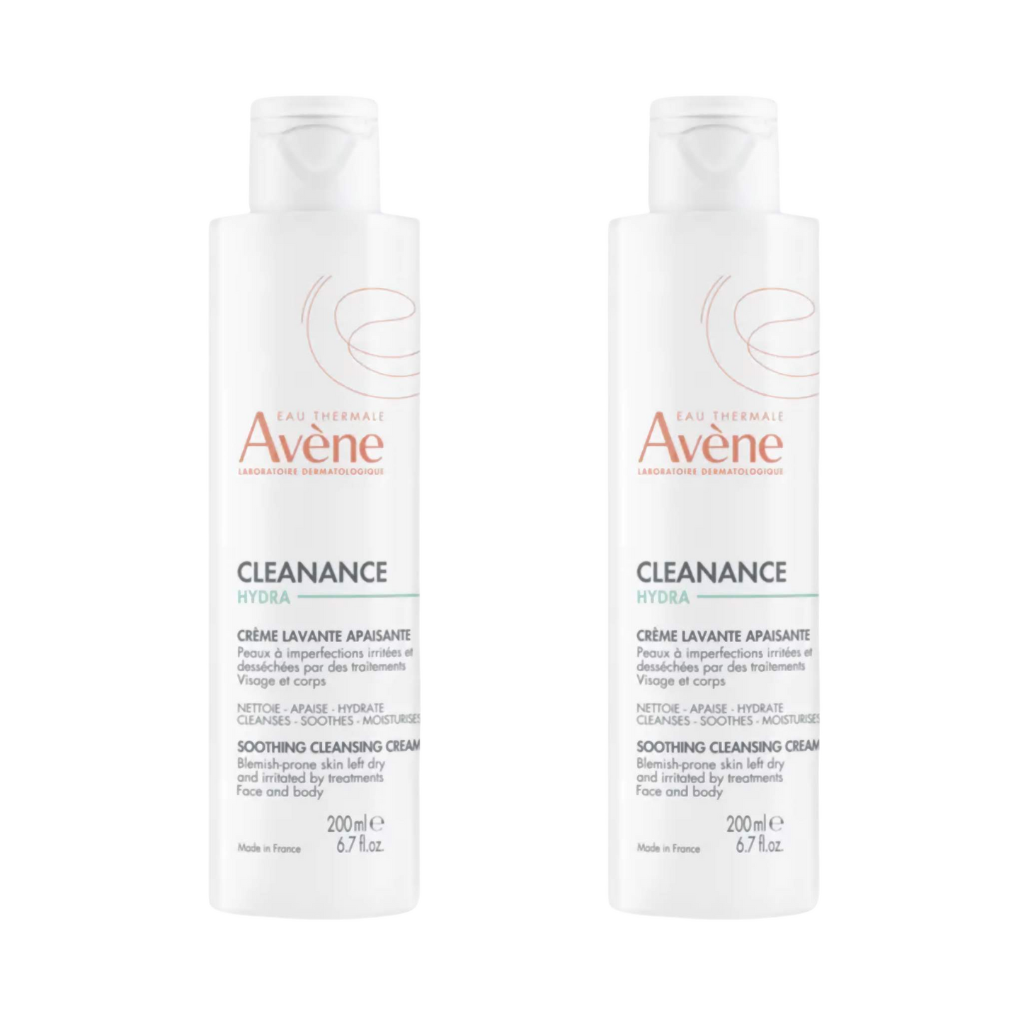 【Avène】清爽舒缓洁面霜 200 mL <6.8 fl oz> 2件套