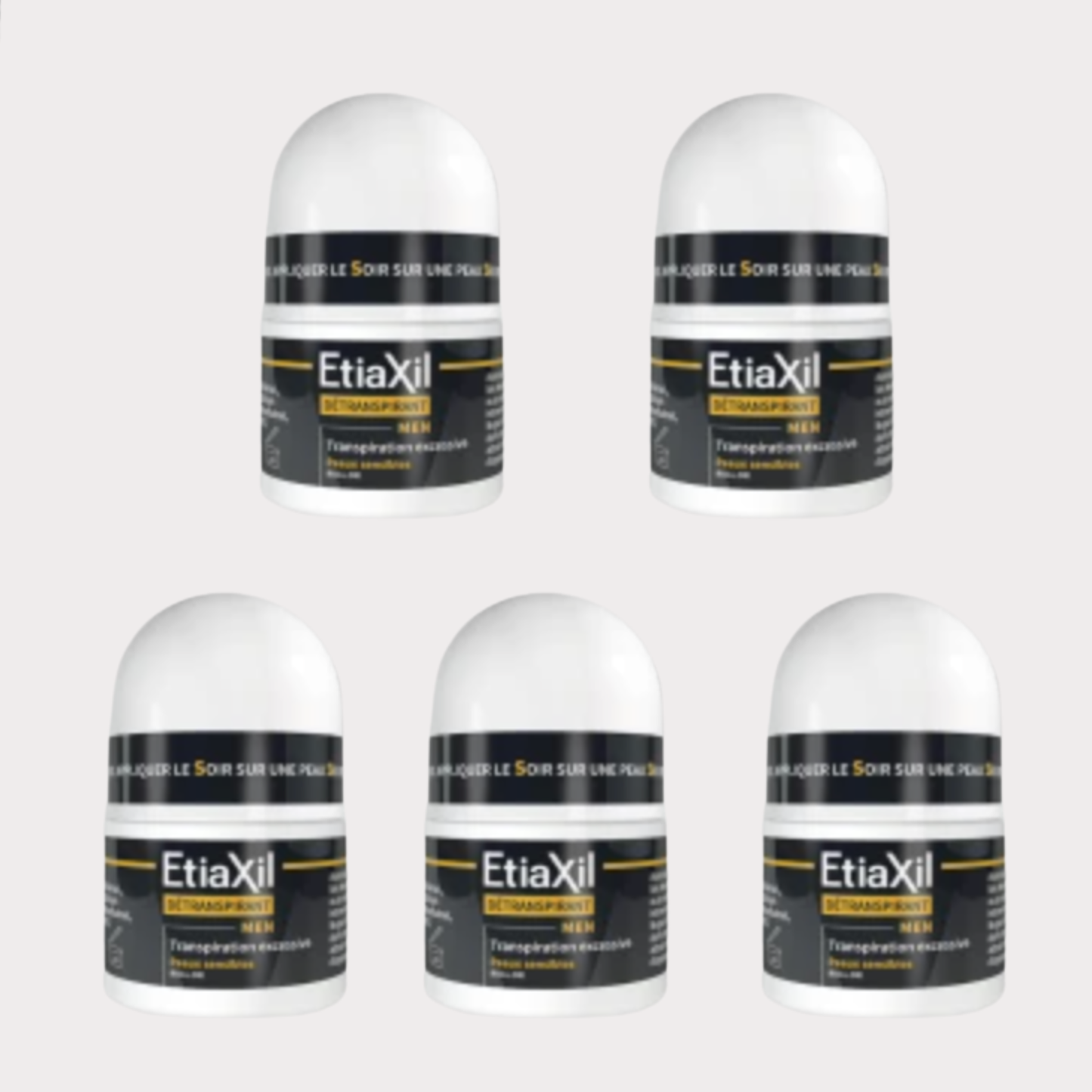 【Etiaxil】남성용 항균 땀 억제제 15 mL <0.5 fl oz> 5개 세트