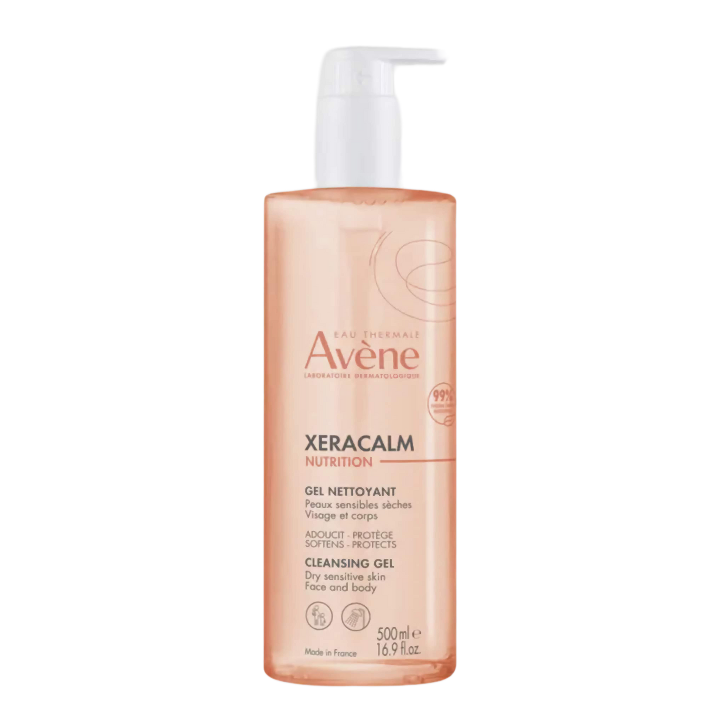 【Avène】XeraCalm Nutrition Cleansing Gel 500mL ＜16.9 fl oz＞