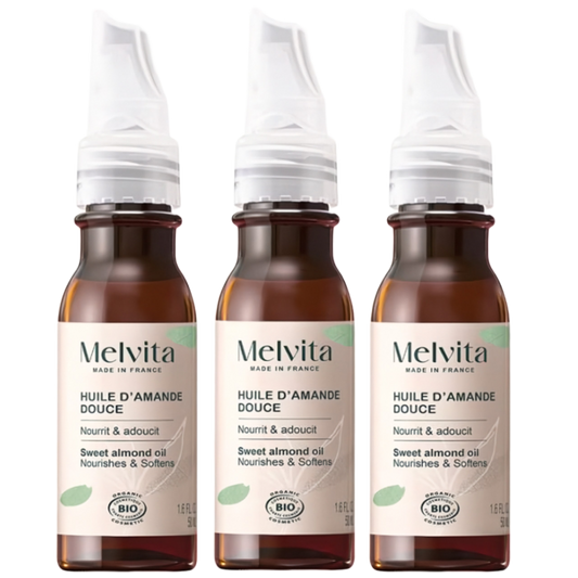 【Melvita】스위트 아몬드 오일 50 mL <1.7 fl oz> 3개 세트