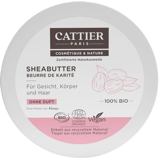 【Cattier】100%ナチュラルシアバター 100g <3.53 oz>