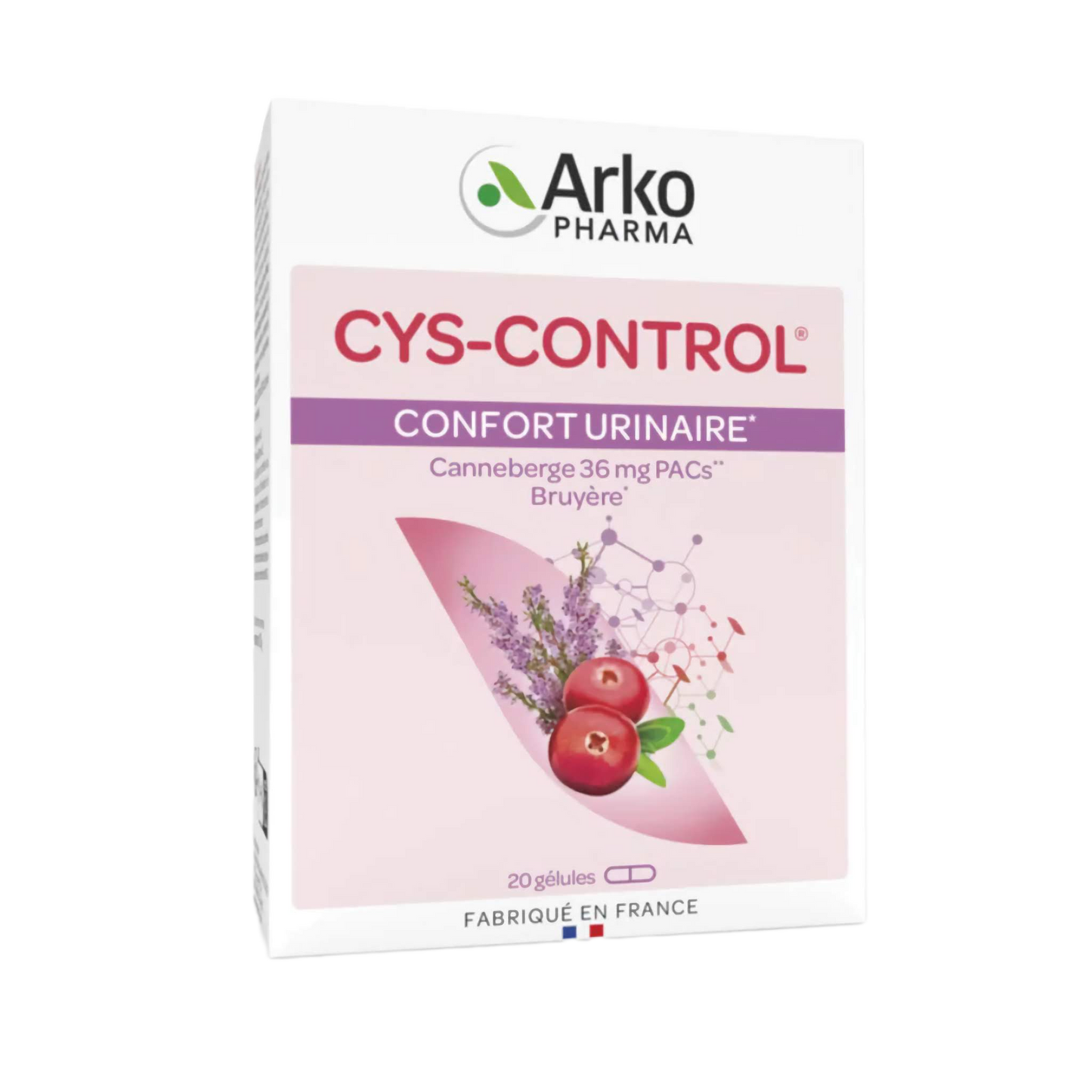 【Arkopharma】Cys-Control Urinary Comfort 20 Capsules
