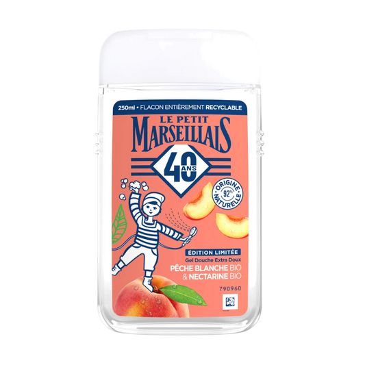 【Le Petit Marseillais】Extra Gentle Shower Gel White Peach & Nectarine Organic 250 mL <8.5 fl oz>