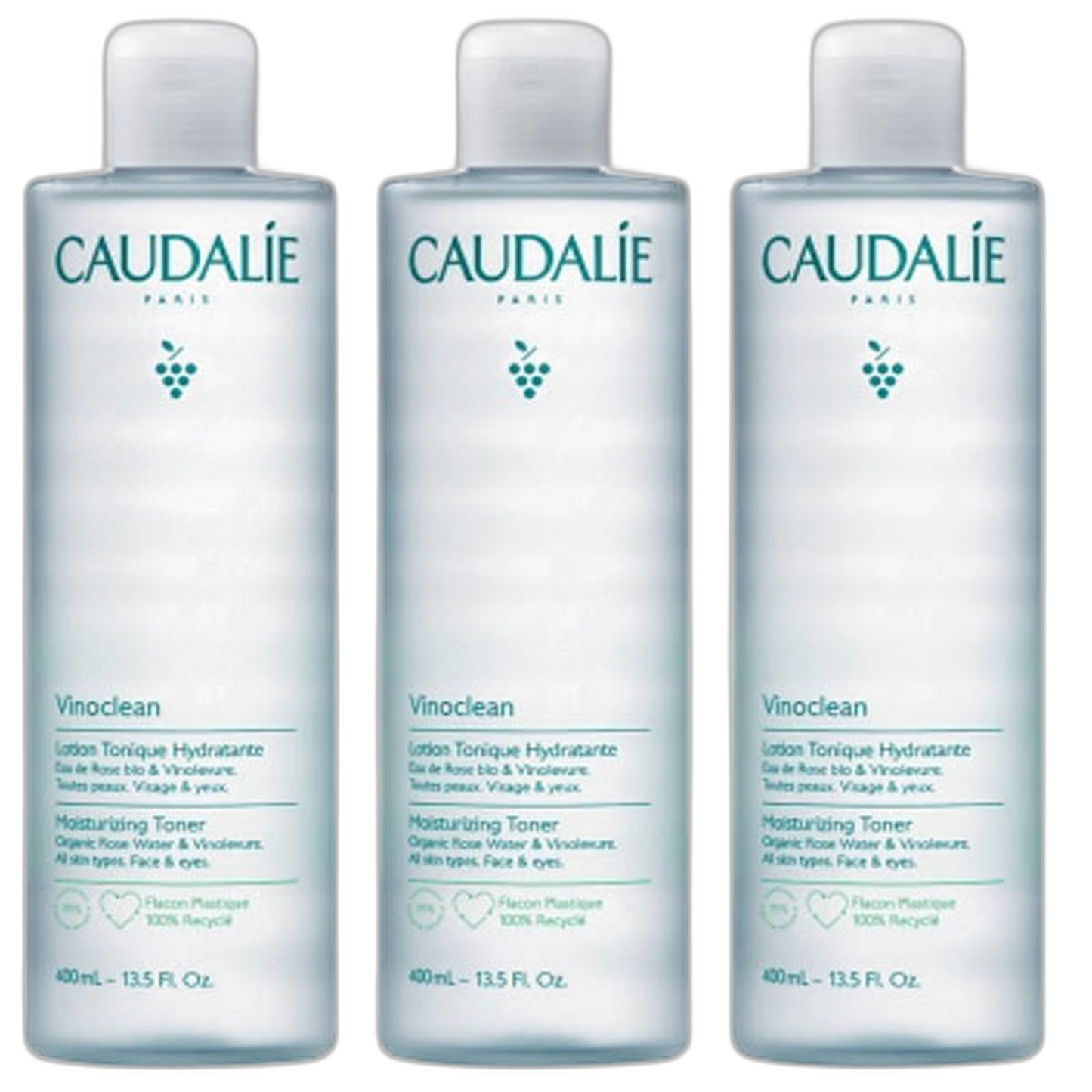 【Caudalie】Vinoclean Hydrating Tonic Lotion - 400 mL <13.5 fl oz> 3pc set