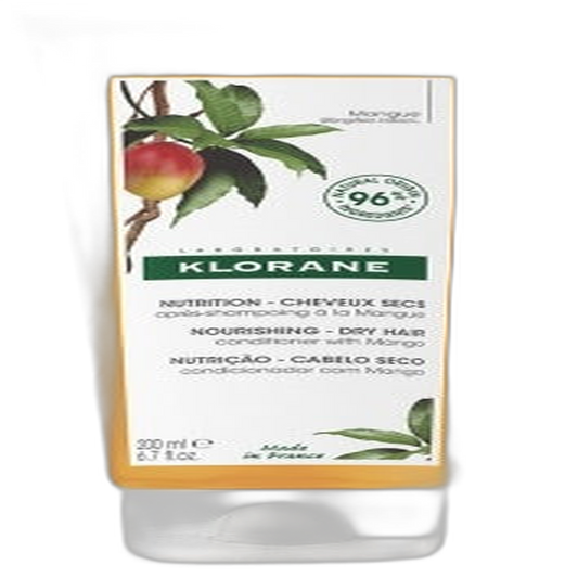 【Klorane】Après-shampooing Nutrition pour Cheveux Secs au Mangue 200 mL <6.8 fl oz>