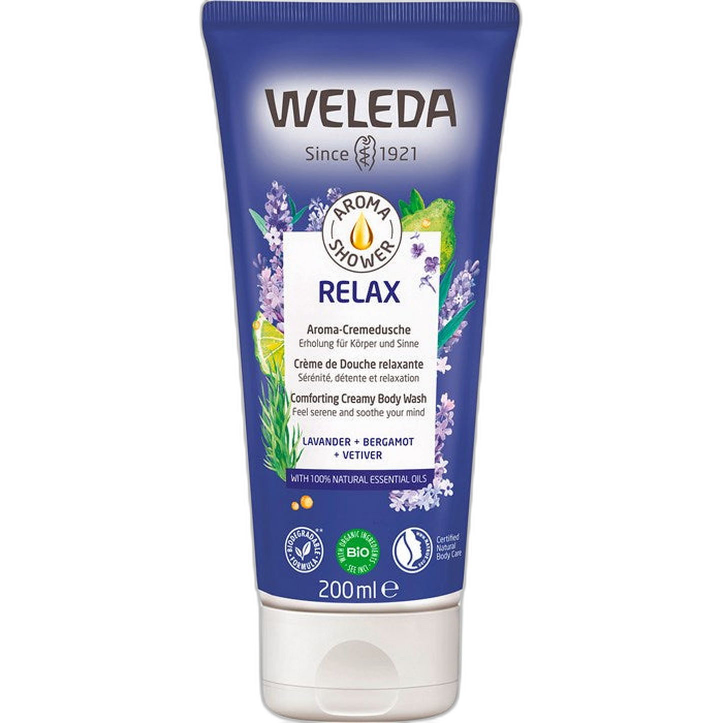 【Weleda】Aroma Relaxing Shower Cream 200 mL <6.8 fl oz>