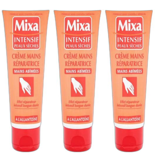 【Mixa】Crème réparatrice pour les mains abîmées 100 mL <3.4 fl oz> lot de 3 pièces