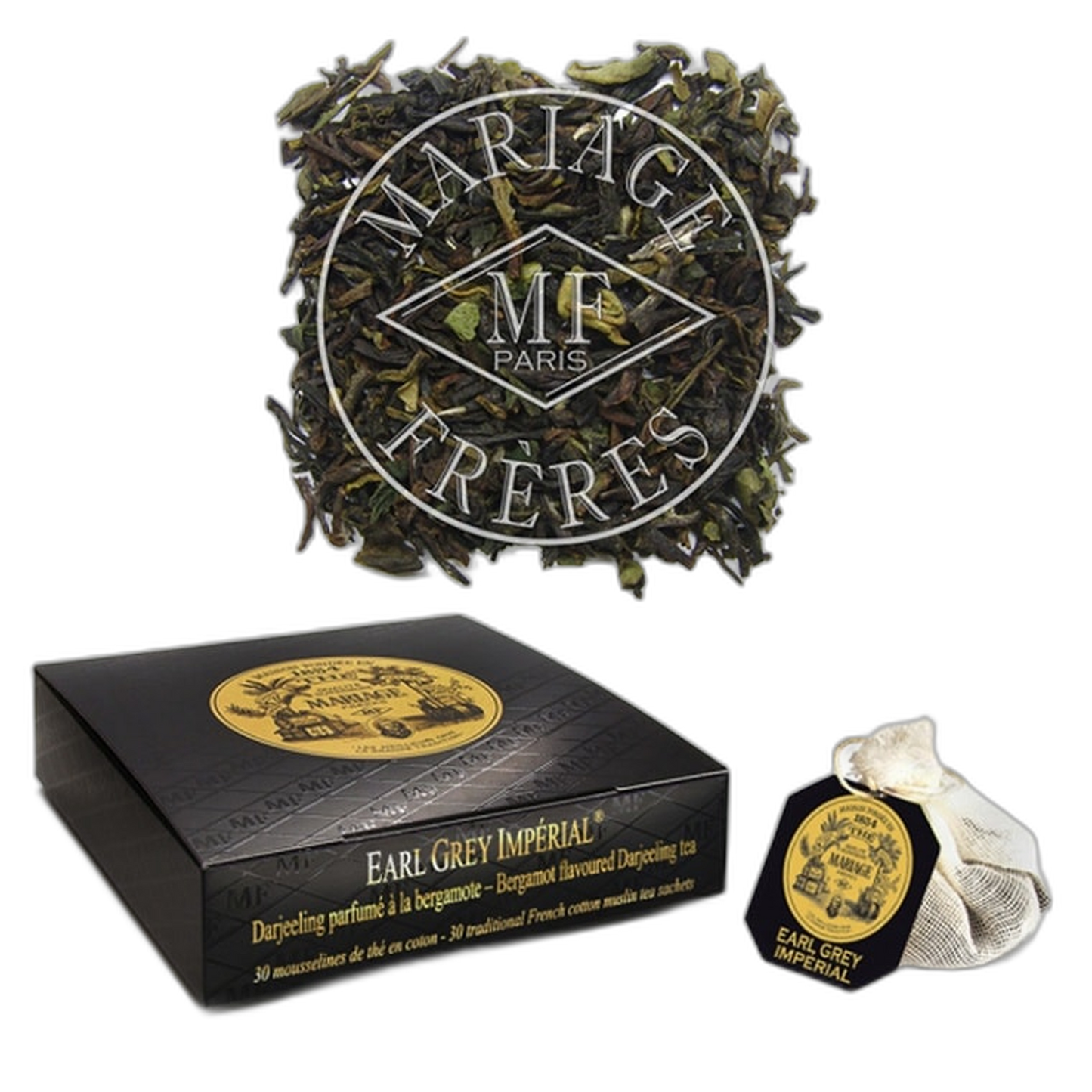 【Mariage Frères】Earl Grey Impérial -30 Cotton Muslin Bags- 100 g <3.53 oz>