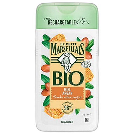 【Le Petit Marseillais】Honey Argan Oil Cream Shower 250 mL <8.5 fl oz>