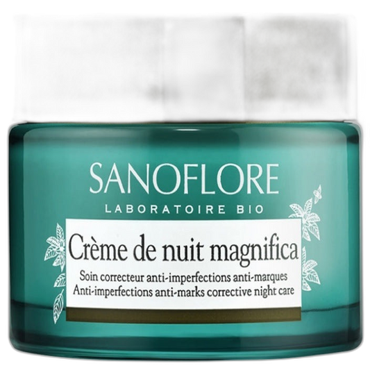 【Sanoflore】Crème de Nuit Magnifica Hydratante pour le Visage Anti-Imperfections
