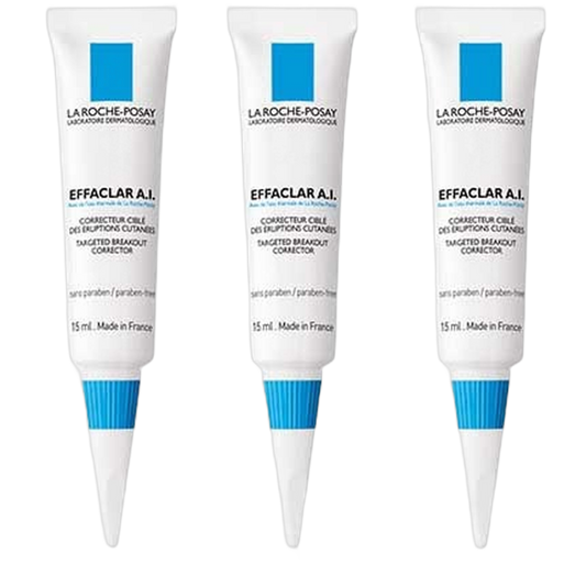 【LA ROCHE POSAY】EFFACLAR A.I. 15ml <0.51 fl oz> 3pc set