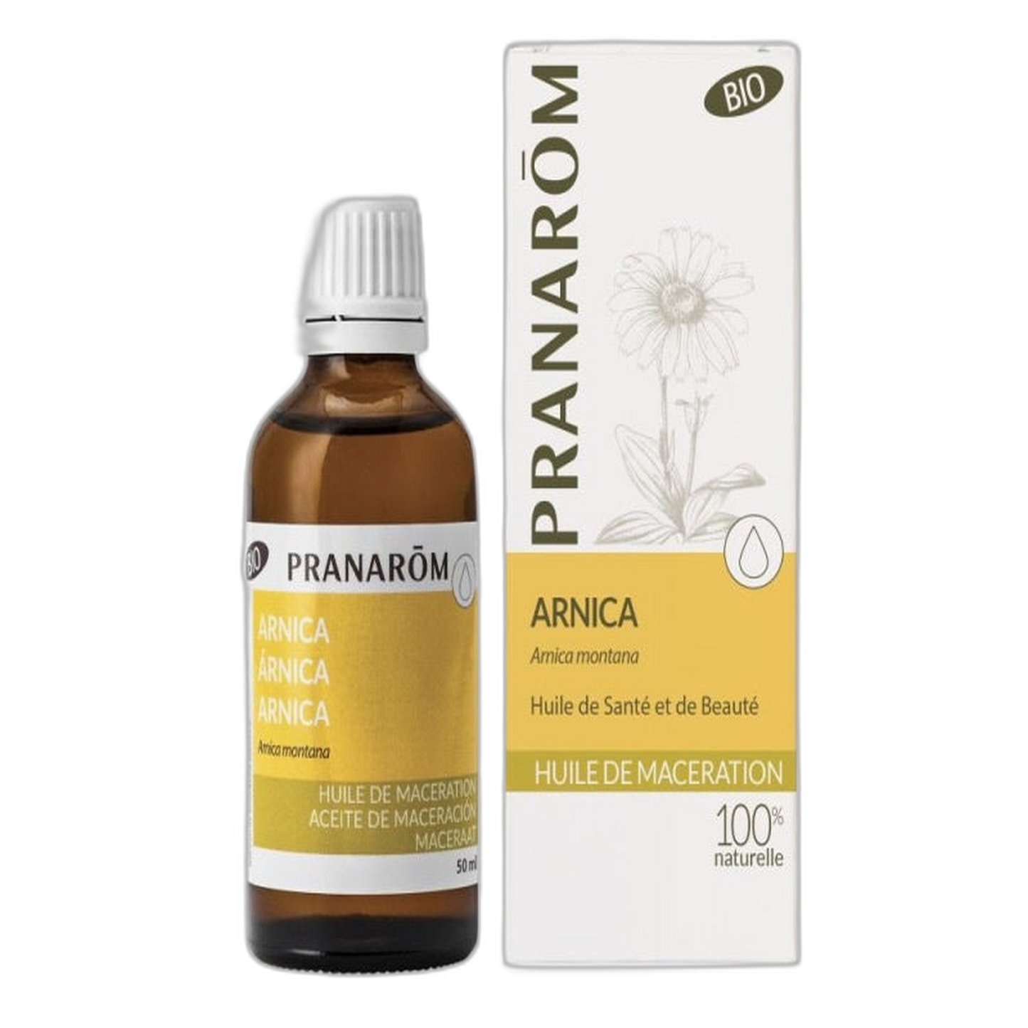 【Pranarôm】Organic Arnica Vegetable Oil 50 mL <1.7 fl oz>