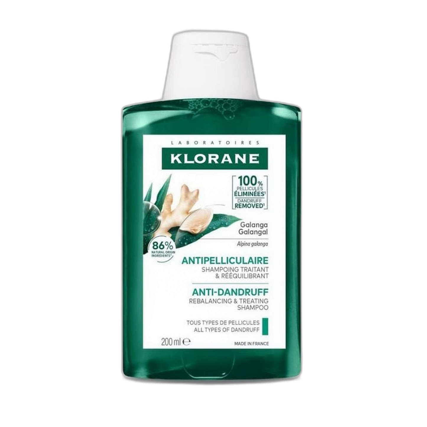 【Klorane】Shampooing Antipelliculaire Rééquilibrant au Galanga 200 mL <6.8 fl oz>