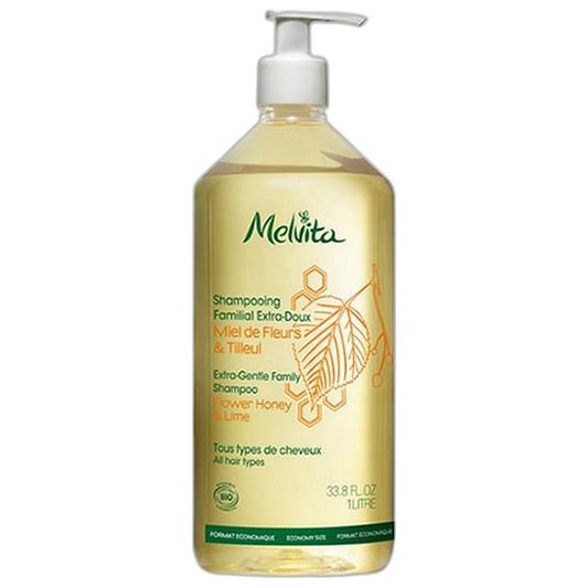 【Melvita】Extra-Gentle Family Shampoo Honey from Linden Flowers Organic 1000 mL <33.81 fl oz>