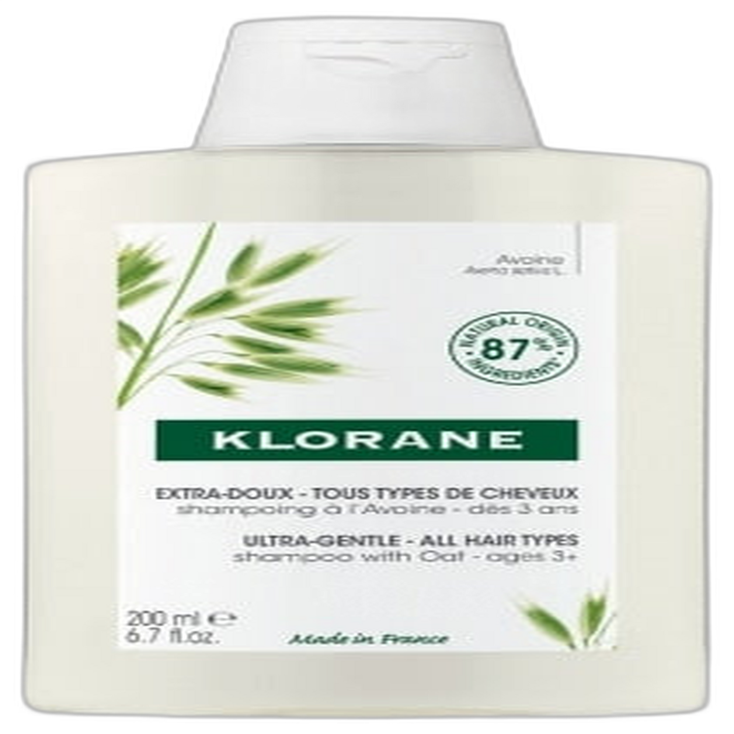【Klorane】Shampoing Extra-Doux au Lait d'Avoine 200 mL <6.8 fl oz>