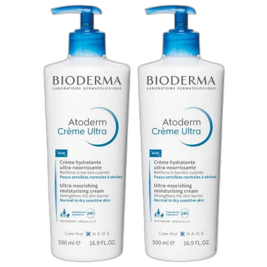 【Bioderma】Crème Atoderm Ultra 500 mL <16,9 fl oz> ensemble de 2 pièces