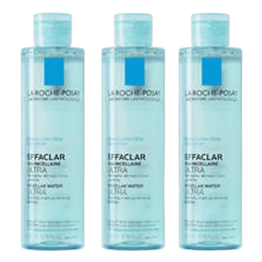 【LA ROCHE POSAY】EFFACLAR EAU MICELLAIRE ULTRA PURIFIANTE PEAUX GRASSES ET SENSIBLES 200ml <6.76 floz> 3pc