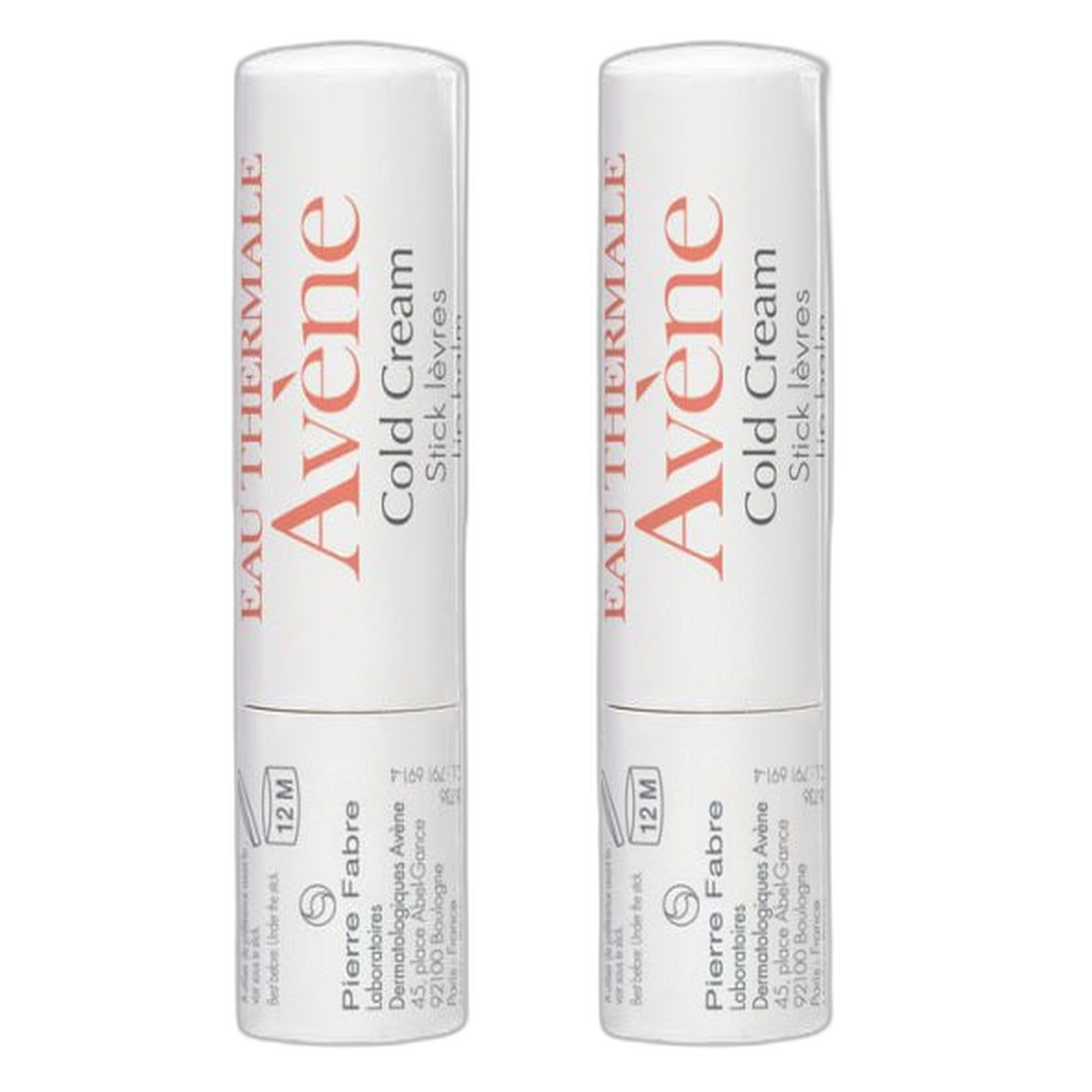 【Avène】冷霜唇膏 3 g <0.11 oz> 2件套