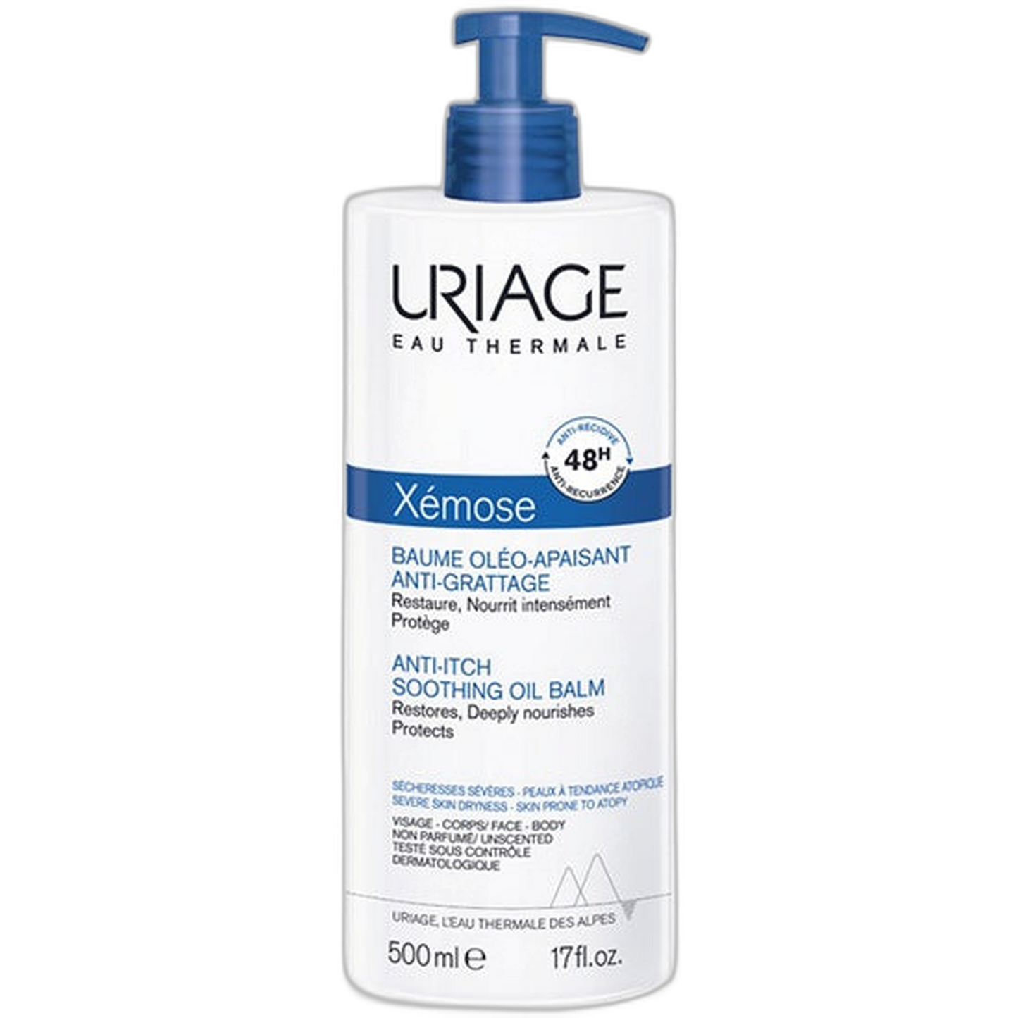 【Uriage】Baume Oleo-Apaisant Anti-Grattage Xémose 500 mL <16.9 fl oz>
