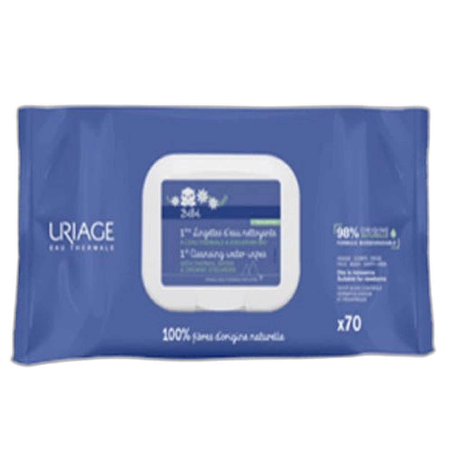 【Uriage】1ère Cleansing Water Wipes 70 Wipes