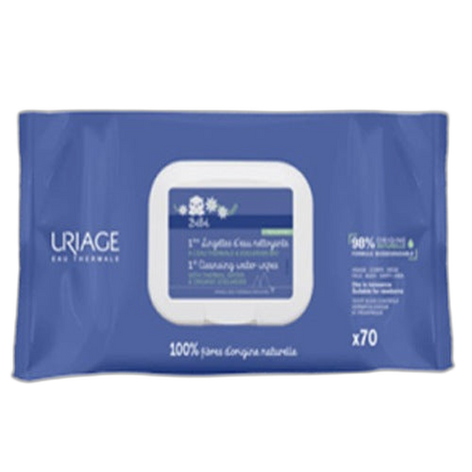 【Uriage】1ère Cleansing Water Wipes 70 Wipes