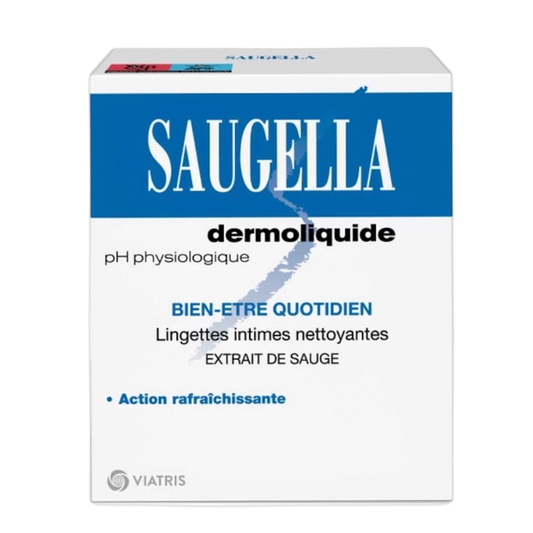 【SAUGELLA】DERMOLIQUIDE 10 INTIMATE CLEANSING WIPES