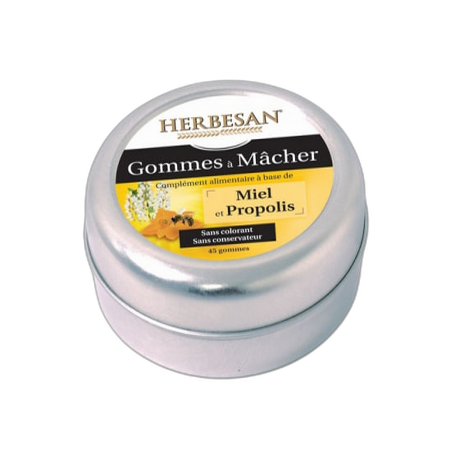 【Herbesan】Herbesan Honey and Propolis Chewing Gums 45 g