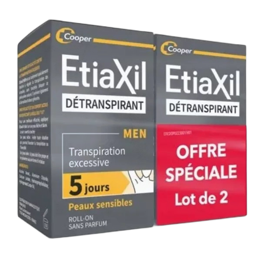 【Etiaxil】DETRANSPIRANT MEN SENSITIVE SKIN ROLL‑ON 15ml <0.5 fl oz> 2pc