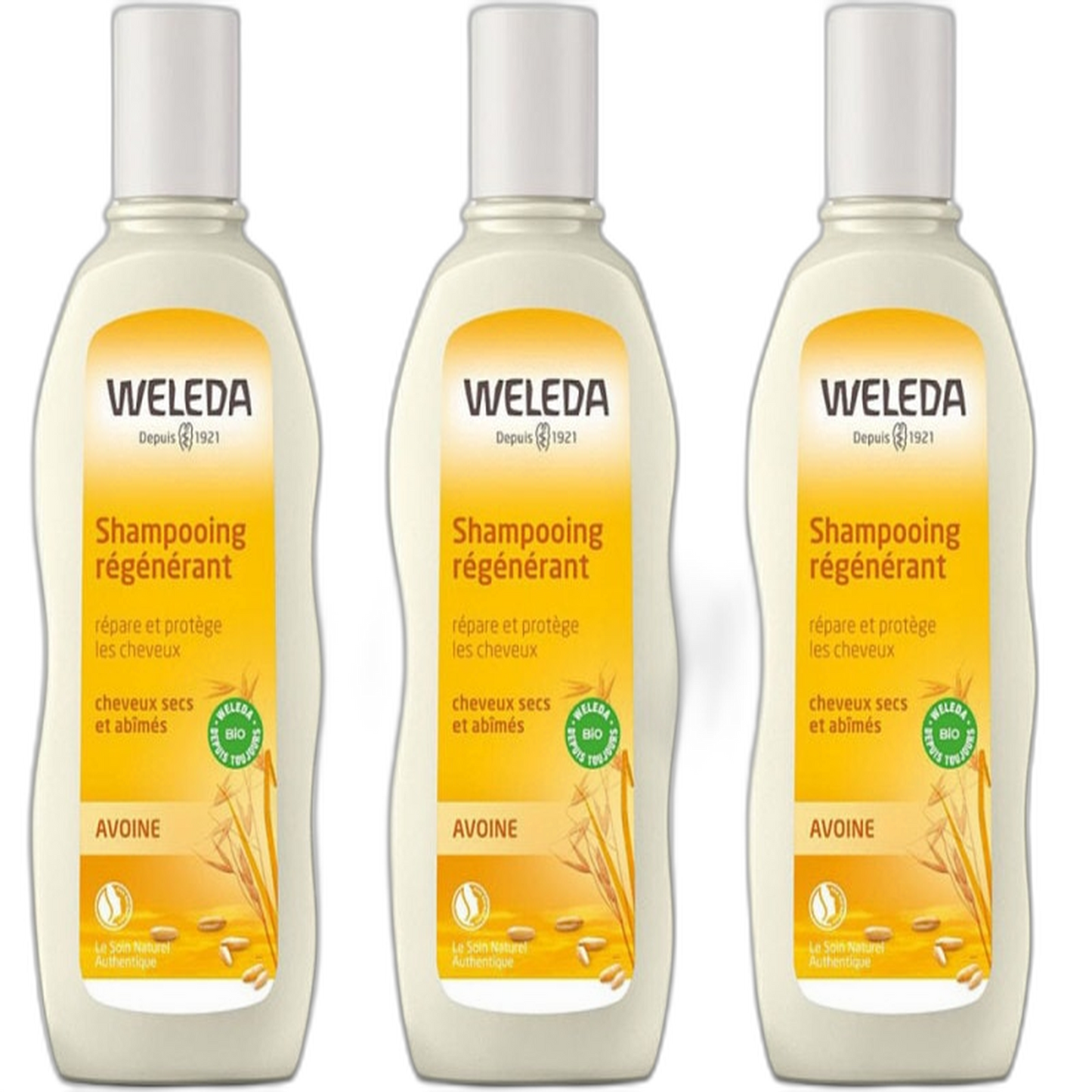 【Weleda】Shampoing Régénérant à l'Avoine 190 mL <6.4 fl oz> ensemble de 3 pièces