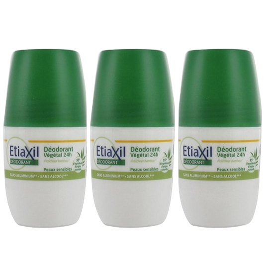 【Etiaxil】DEODRANT VEGETAL 24H SANS SELS D'ALUMINUM  SANS ALCOOL 50ml <1.7 fl oz> 3pc